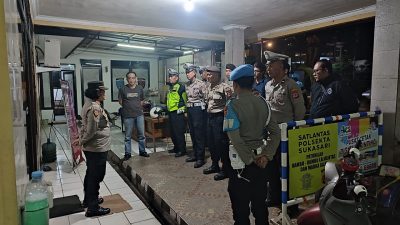 Apel Kesiapan Pelaksanaan KRYD Jajaran Polsek Sukasari Dipimpin Kapolsek Sukasari