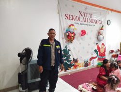 Personil Polsek Bojongloa kidul pengamanan kegiatan kebaktian Gereja Kristen Protestan Simalungun (GKPS) Dalam Rangka Perayaan Natal dan Tahun Baru 2025.