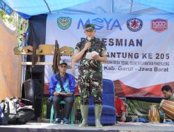Kasdam III/Slw Resmikan Jembatan Gantung ke-205 di Sungai Cikandang