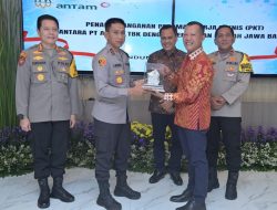 Penandatanganan Pedoman Kerja Teknis (PKT) antara PT. Antam Tbk Dengan Kepolisian Daerah Jawa Barat