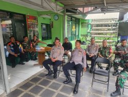 Giat silaturahmi Kapolsek Kiaracondong beserta Para Kanit dengan Danramil 0618-05 ,Bentuk Sinergitas TNI-POLRI