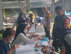 Sinergitas TNI / POLRI Monitoring Kegiatan Pos Yandu