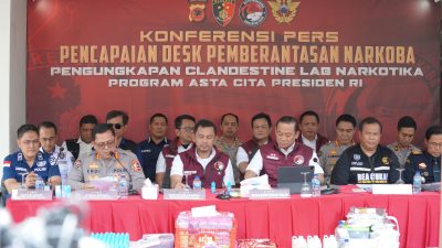 Polda Jabar ungkap Clandestine Lab Happy Water dan Liquid Narkotika di Buah Batu, Kabupaten Bandung