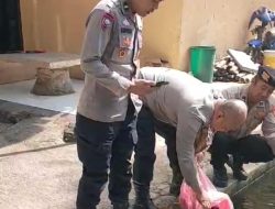 Personil Samapta Dan Bhabinkamtibmas Polsek Cidadap Tanam Ikan Sebagai Bentuk Dukungan Program Asta Cita Presiden RI