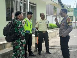 Bhabinkamtibmas dan Babinsa melaksanakan pembinaan kepada Satpam PT. PLN