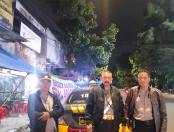 Unit Samapta Polsek Cibeunying kidul Menempati Strong Point Melaksanakan Bandung Lautan Biru