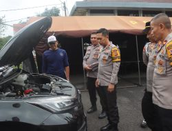 Kapolres Garut Cek Kesiapan Kendaraan Dinas R4 dan R6 Jelang Pengamanan Natal dan Tahun Baru
