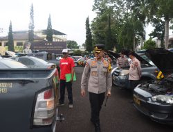 Kapolres Garut Cek Kesiapan Kendaraan Dinas R4 dan R6 Polsek Jajaran Jelang Pengamanan Natal dan Tahun Baru