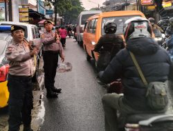 Gatur Lalin Sore Hari Patroli QR dan Lalulintas Polsek Bandung Kulon