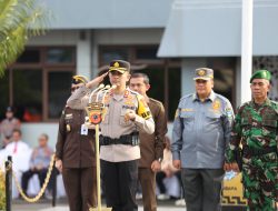 Apel Gelar Pasukan Ops Lilin Lodaya di Polres Garut