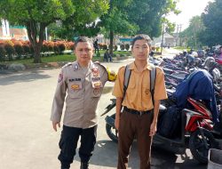 Bhabinkamtibmas Polres Garut Ambilkan Raport Anak Yatim Piatu, Wujud Kepedulian Polisi Kepada Masyarakat