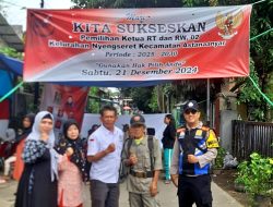 Bhabinkamtibmas Polsek Astanaanyar Laksanakan Monitoring dan Pengamanan Kegiatan Pemungutan Suara Pemilihan Ketua RW