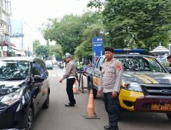 Unit Samapta Polsek Cicendo QR.18.4.C Laksanakan Pengawasan dan pengaturan Lalulintas Pagi
