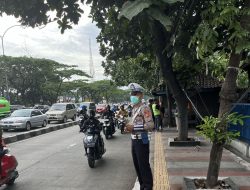 Pelayanan Pagi Hari, Personil Polsek Rancasari Laksanakan pengaturan arus Lalin