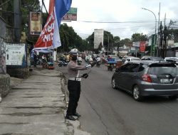 Pelaksanaan Pelayanan Masyarakat Sore Hari Unit Lalulintas Polsek Sukasari