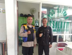 Bhabinkamtibmas Polsek Regol melaksanakan Silaturahmi Kamtibmas kepada  Satpam Yayasan Assalam.