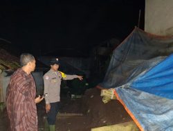 Polsek Pasirwangi Cek Bencana Tanah Longsor