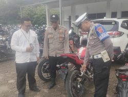 Polsek Limbangan Gelar Penertiban Knalpot Tidak Sesuai Standar