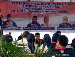 Pelantikan Kader DPD Partai Perubahan Kabupaten Bandung: Momentum Kebersamaan dan Kepedulian