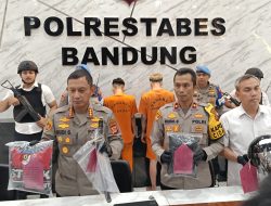 Polsek Cidadap Tangkap dua orang pelaku begal terhadap seorang wanita di kawasan Jalan Setiabudi, Kota Bandung,
