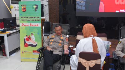 Setetes Darah, Sejuta Harapan: Polrestabes Bandung Gelar Aksi Donor Darah