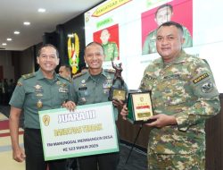 Dandim 0621/Bogor Letkol Inf Henggar Tri Wahono Raih Dansatgas TMMD Terbaik