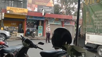 Antisipasi Macet Polsek Gedebage Laksanakan Gatur dan Yanmas pagi Hari