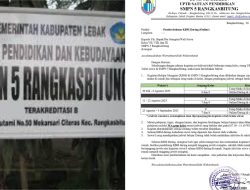 Revitalisasi SMPN 5 Rangkasbitung Dimulai, KBM Daring Diterapkan Sementara Waktu