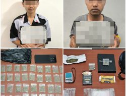 Satresnarkoba Polres Garut Ringkus Dua Pelaku Edarkan Ganja di Leles