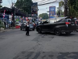 Antisipasi Kemacetan Pagi Hari Personil Unit Lalulintas Polsek Sukasari Melaksanakan Pengamanan Jalur