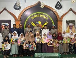 Polisi Peduli Sosial Kasi Propam Polres Cimahi Salurkan Perlengkapan Mengaji