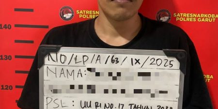 Satresnarkoba Polres Garut Bekuk Pengedar Obat Keras di Malangbong, Ratusan Obat Keras Disita