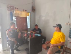 BhabinKamtibmas Polsek Bojongloa kidul sambang ke ketua RW 04 cibaduyut wetan
