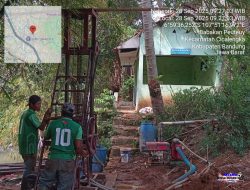 Diduga Proyek Siluman, Pengerjaan Sarana Air Bersih di Desa Babakan Peuteuy Tanpa Papan Informasi