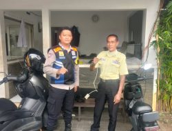 Bhabinkamtibmas Polsek Bojongloa kidul Sambangi Petugas Keamanan Ikawarna, Sampaikan Himbauan Kamtibmas