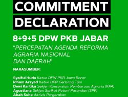 PKB Jawa Barat Dorong Percepatan Agenda Reforma Agraria Nasional dan Daerah
