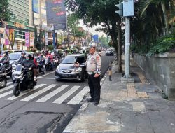 Unit Lantas Polsek Cicendo Laksanakan Yanmas dan Pengaturan Lalulintas Pagi hari