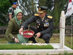 Kasdam III/Slw Hadiri Ziarah Nasional HUT TNI