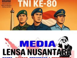 KELUARGA BESAR MEDIA LENSANUSANTARA.MY.ID  MENGUCAPKAN DIRGAHAYU TNI KE-80