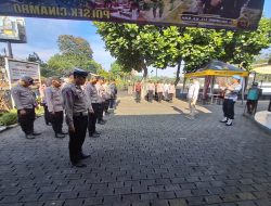 POLSEK CINAMBO GELAR APEL PAGI RUTIN DALAM RANGKA PENINGKATAN KEDISIPLINAN DAN KESIAPSIAGAAN PERSONEL