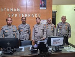 Antisipasi Gangguan Kamtibmas Pawas Polsek Sukasari Pimpin Giat Siaga Mako